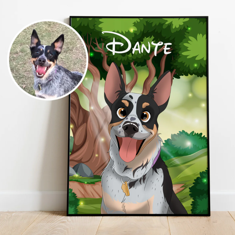 Disney-fied Pet Portraits