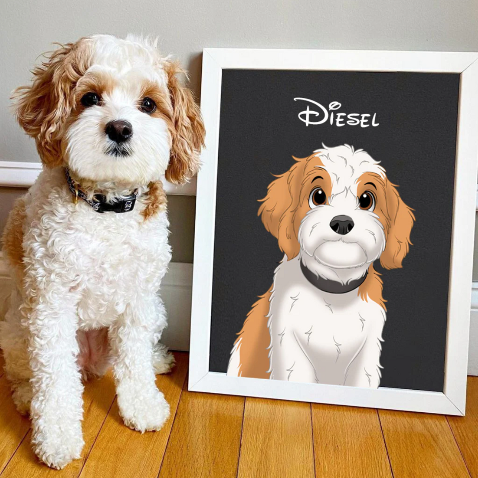 Disney-fied Pet Portraits