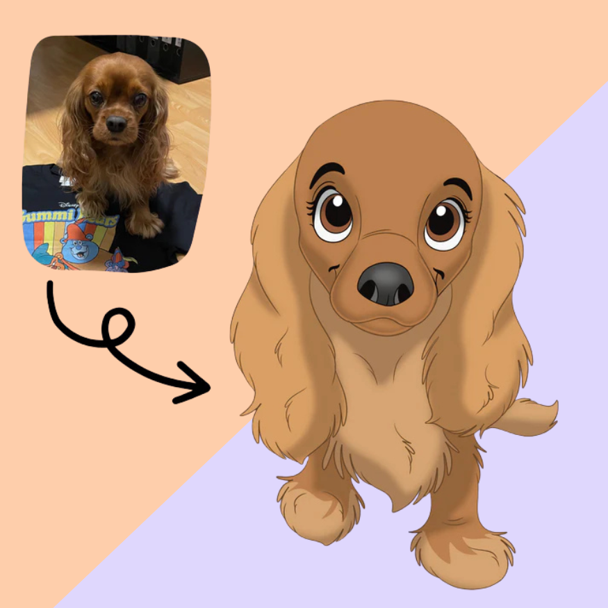 Disney-fied Pet Portraits